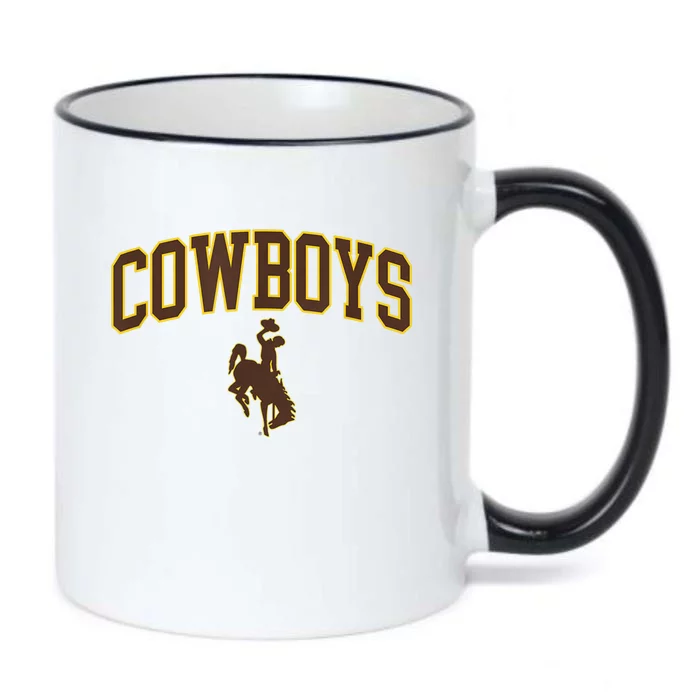 Mens Wyoming Cowboys Apparel Cowboys Arch & Logo Black Color Changing Mug