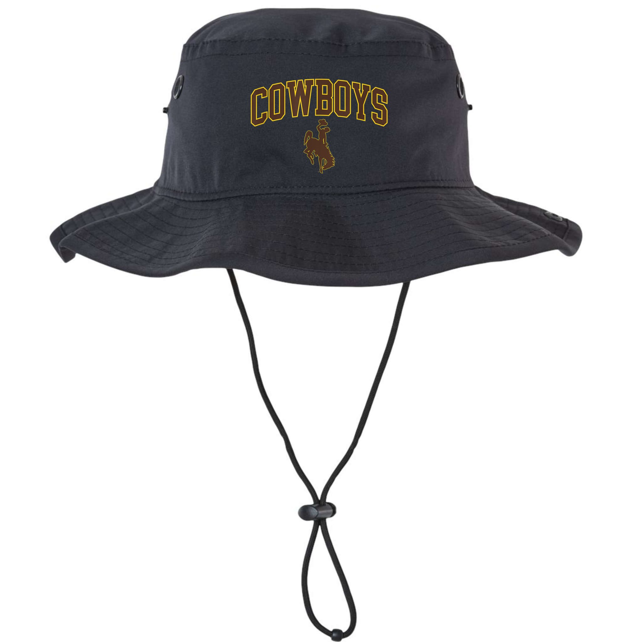 Mens Wyoming Cowboys Apparel Cowboys Arch & Logo Legacy Cool Fit Booney Bucket Hat
