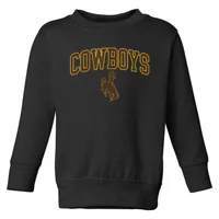 Mens Wyoming Cowboys Apparel Cowboys Arch & Logo Kids Long Sleeve