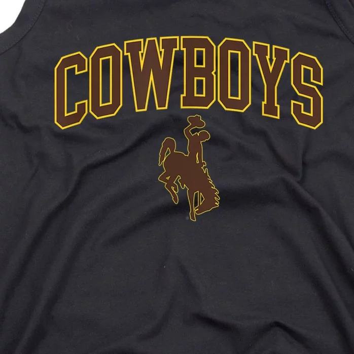 Mens Wyoming Cowboys Apparel Cowboys Arch & Logo Tank Top