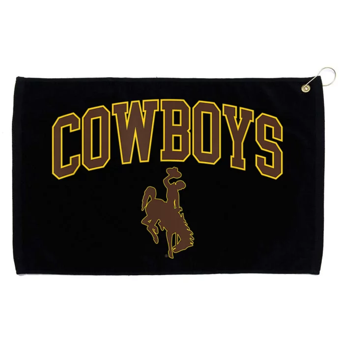 Mens Wyoming Cowboys Apparel Cowboys Arch & Logo Grommeted Golf Towel