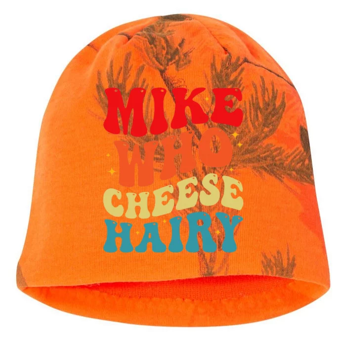 Mike Who Cheese Hairy Funny Adult Humor Meme Social Media Kati - Camo Knit Beanie