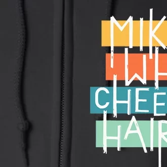 Mike Who Cheese Hairy Chest Man Gag Outfit Adult Full Zip Hoodie