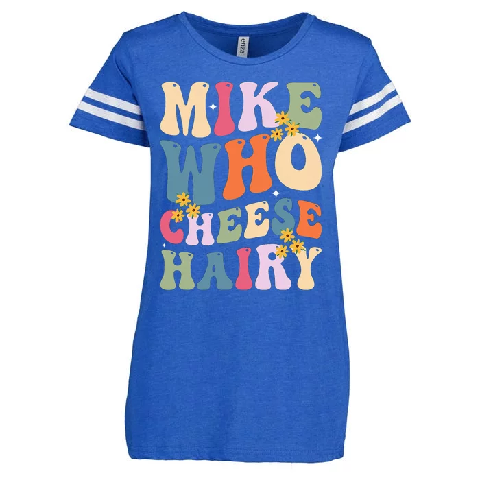 Mike Who Cheese Hairy Funny Sarcastic Enza Ladies Jersey Football T-Shirt