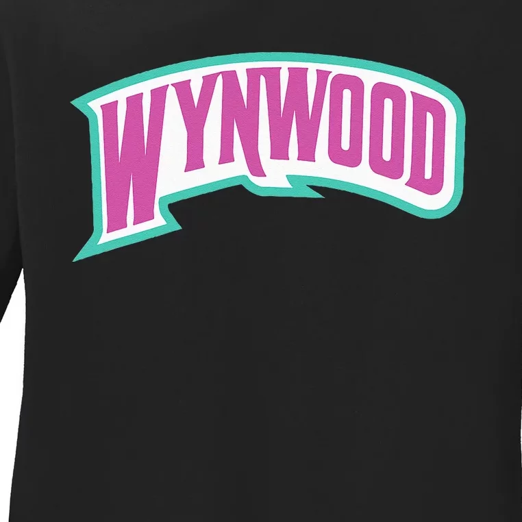 Miami Wynwood District For Tourist & Miami Locals Ladies Long Sleeve Shirt