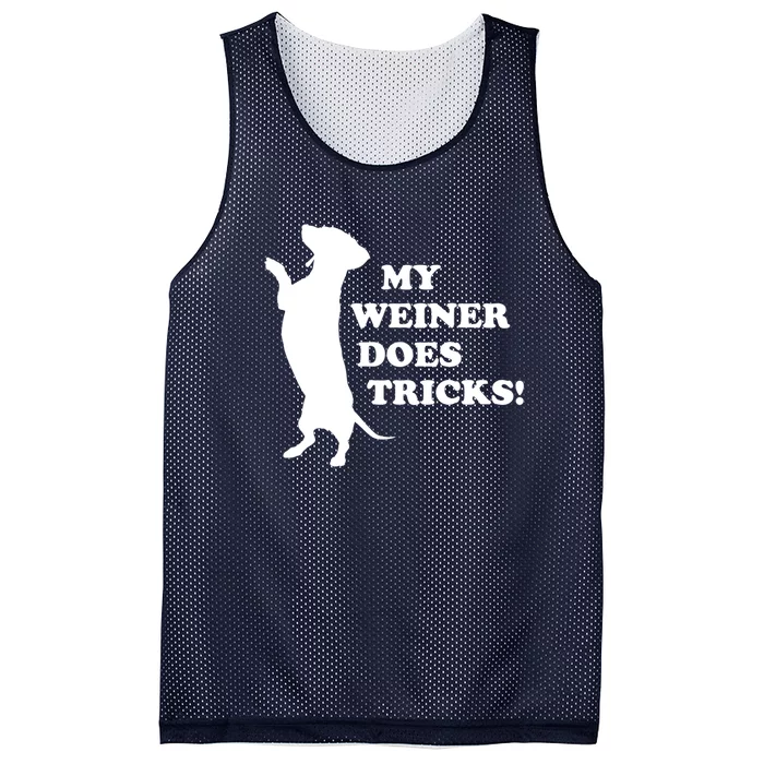 My Weiner Does Tricks Funny Dachshund Gift Mesh Reversible Basketball Jersey Tank