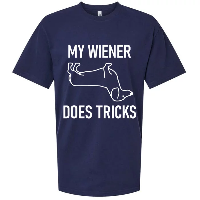 My Wiener Does Tricks Funny Dachshund Gift Sueded Cloud Jersey T-Shirt