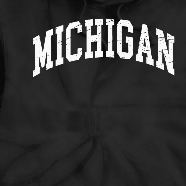 Michigan Worn Design Classic Tie Dye Hoodie