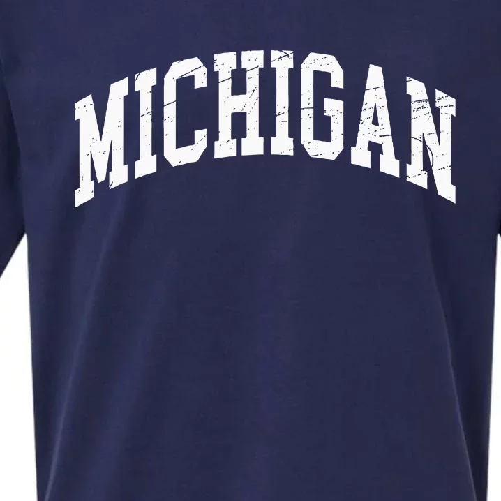 Michigan Worn Design Classic Sueded Cloud Jersey T-Shirt