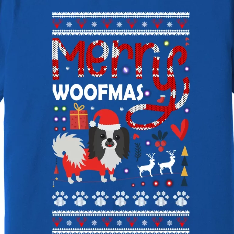 Merry Woofmas Dog Lover Ugly Sweater Funny Gift Premium T-Shirt