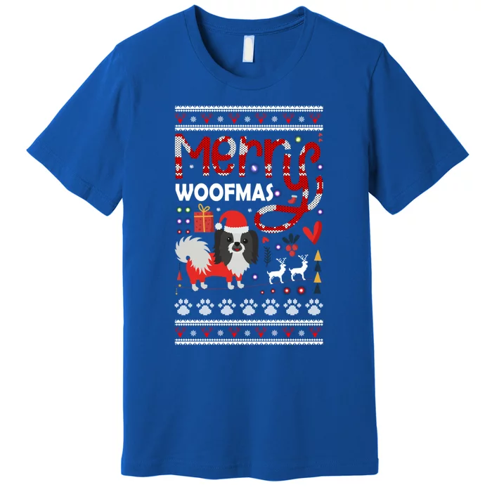 Merry Woofmas Dog Lover Ugly Sweater Funny Gift Premium T-Shirt