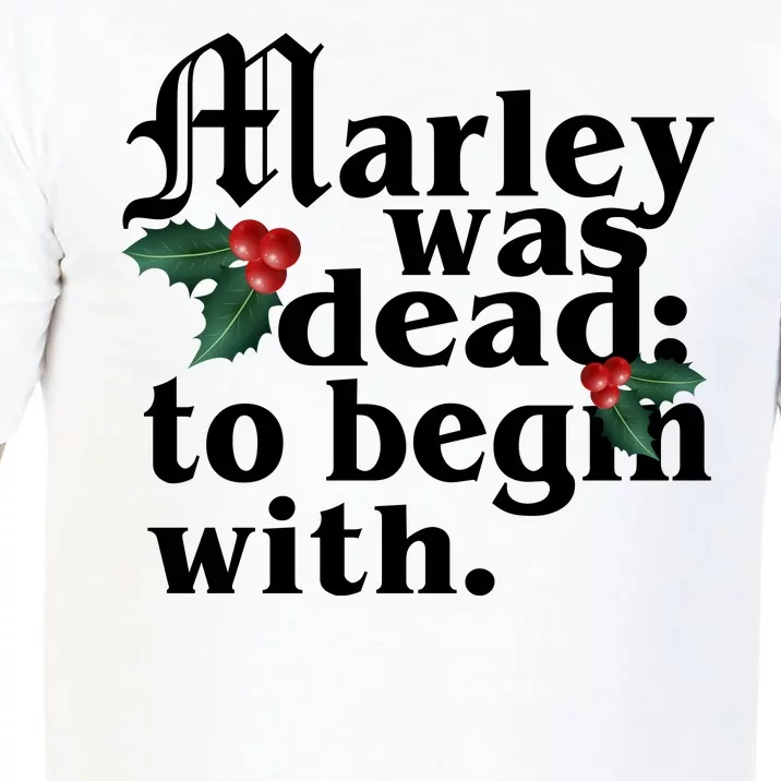 Marley Was Dead To Begin With Mistletoe Christmas Comfort Colors T-Shirt