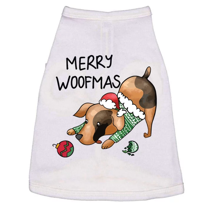 Merry Woofmas Dog Christmas Doggie Tank