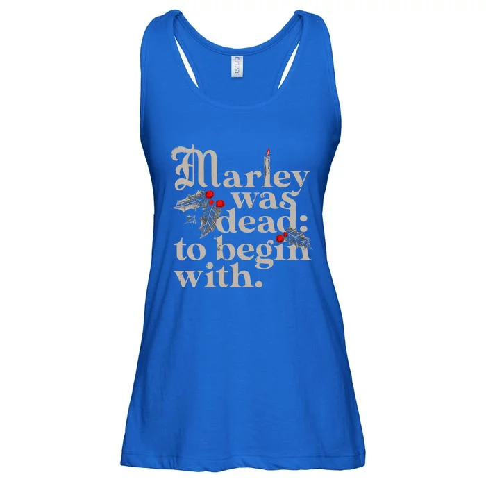 Marley Was Dead To Begin With Ladies Essential Flowy Tank