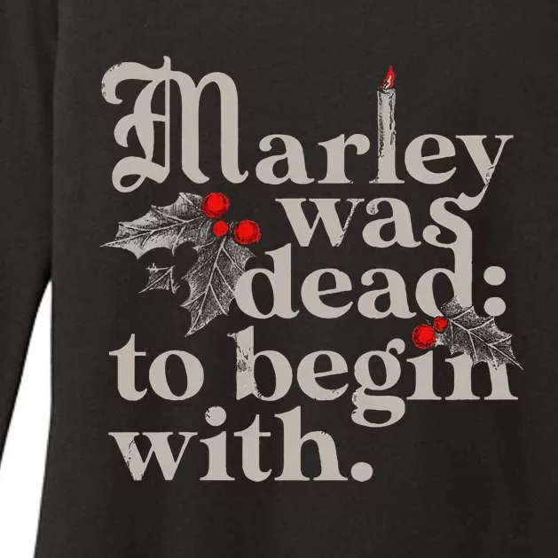 Marley Was Dead To Begin With Womens CVC Long Sleeve Shirt