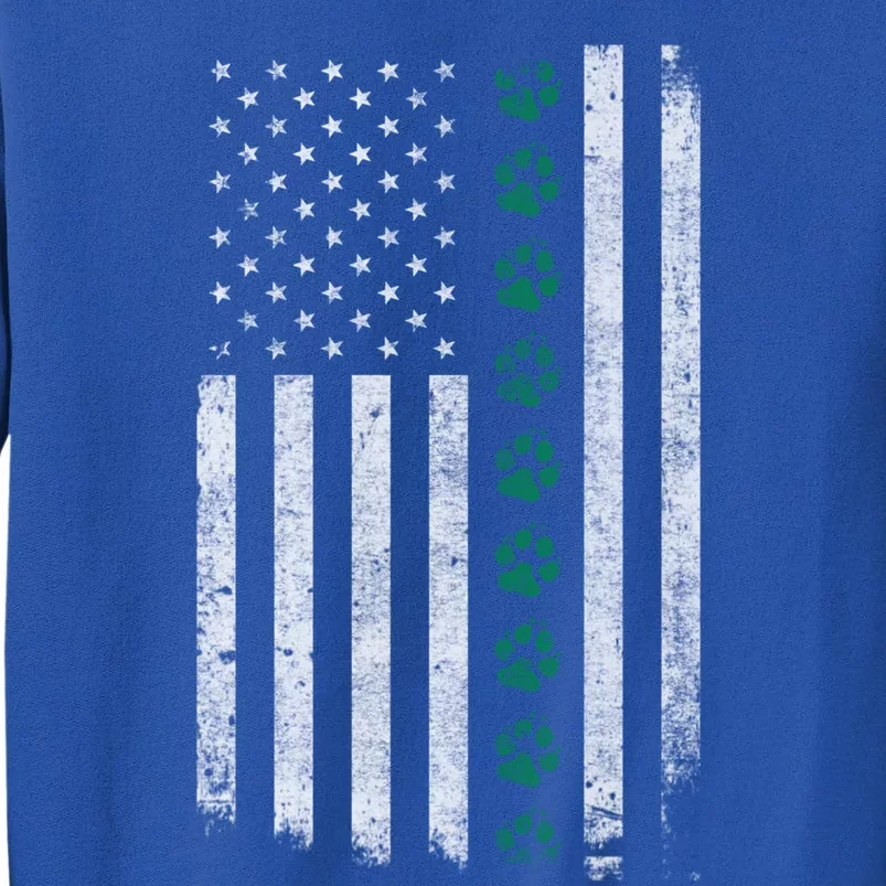 Military Working Dog American Flag Thin Green Line K9giftunit Funny Gift Sweatshirt