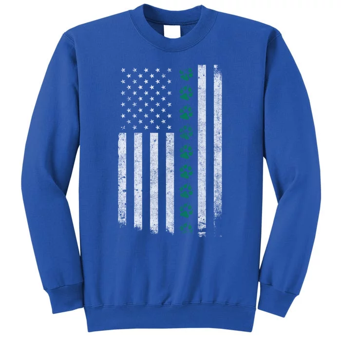 Military Working Dog American Flag Thin Green Line K9giftunit Funny Gift Sweatshirt