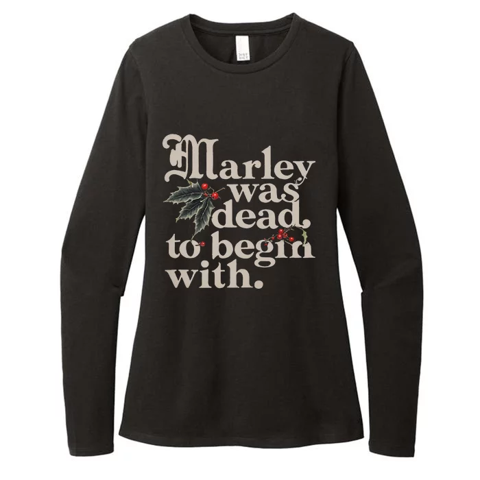 Marley Was Dead To Begin With Womens CVC Long Sleeve Shirt