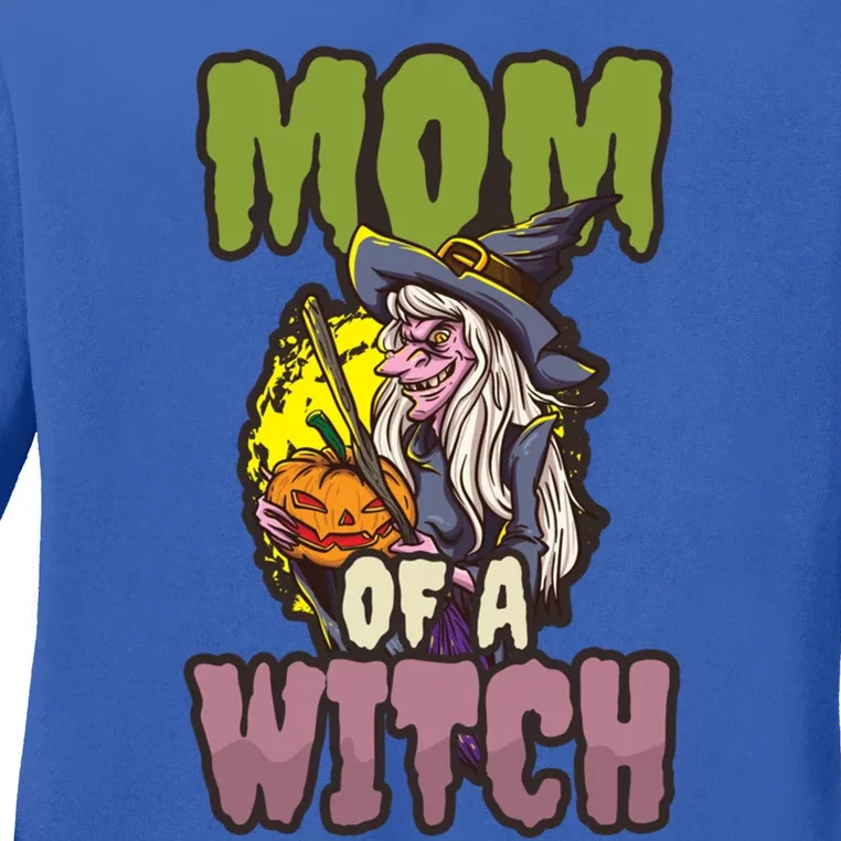 Mom Witch Design Halloween Witch Meaningful Gift Ladies Long Sleeve Shirt