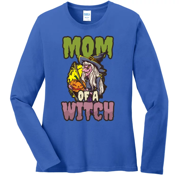 Mom Witch Design Halloween Witch Meaningful Gift Ladies Long Sleeve Shirt