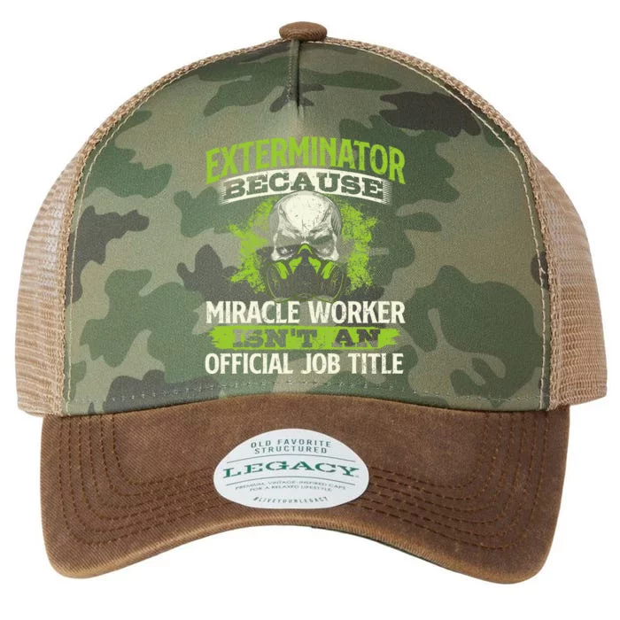 Miracle Worker Exterminator Pest Control Termite Bugs Legacy Tie Dye Trucker Hat