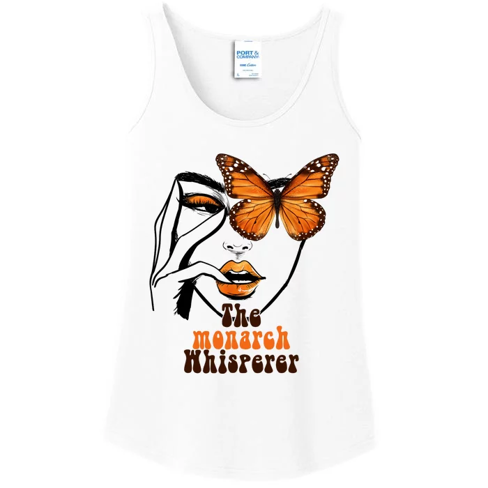 Monarch Whisperer Endangered Butterfly Nature Lover Ladies Essential Tank