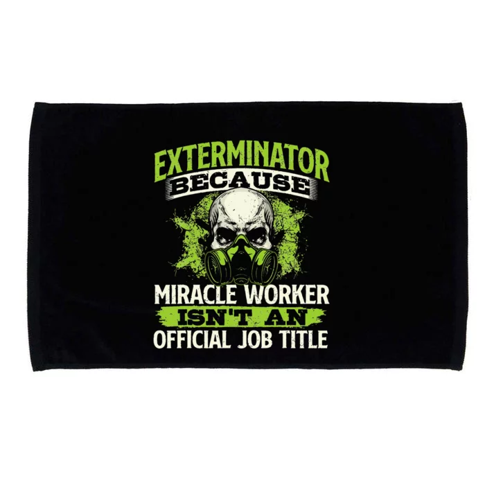 Miracle Worker Exterminator Pest Control Termite Bugs Microfiber Hand Towel