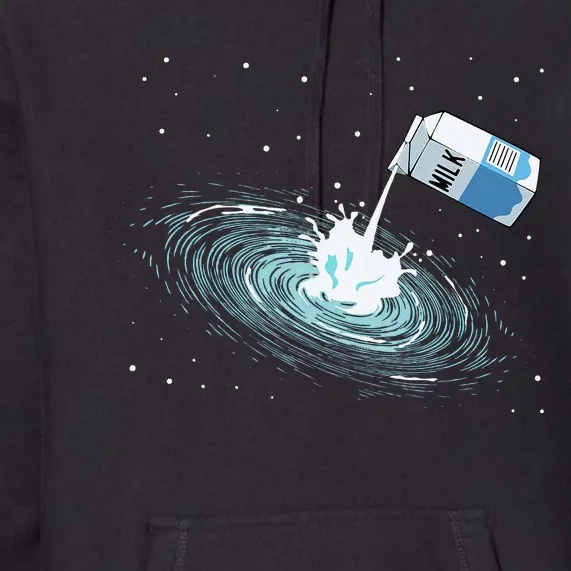 Milky Way Funny Cute Space Astronomy Galaxy Pun Graphic Milk Premium Hoodie