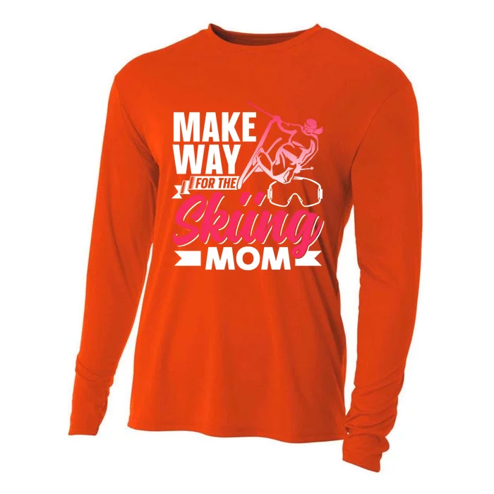 Make Way For The Skiing Mom Skier Winter Sports Ski Skiers Gift Cooling Performance Long Sleeve Crew