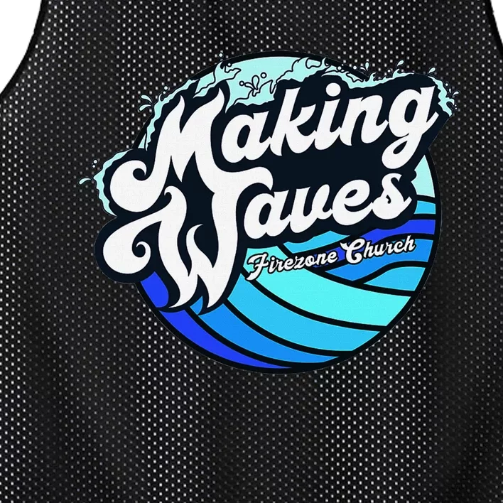 Making Waves Fun And Vibrant Design Mesh Reversible Basketball Jersey Tank