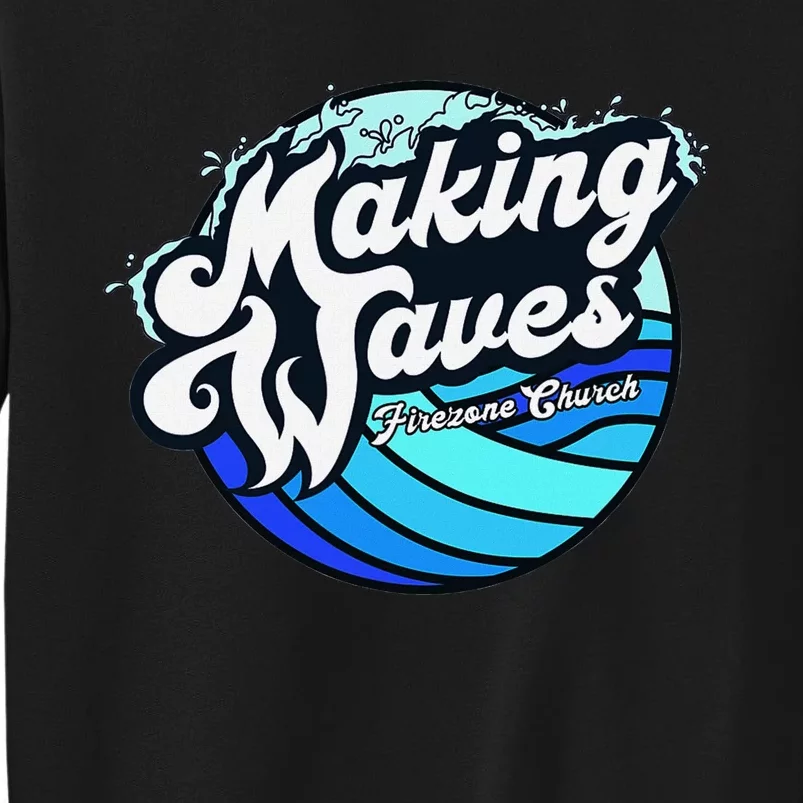 Making Waves Fun And Vibrant Design Tall Sweatshirt