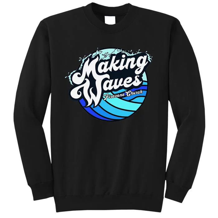 Making Waves Fun And Vibrant Design Tall Sweatshirt