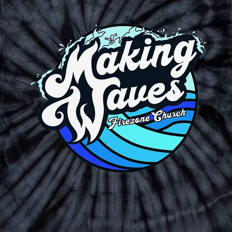 Making Waves Fun And Vibrant Design Tie-Dye T-Shirt