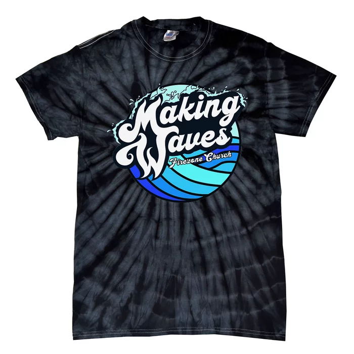 Making Waves Fun And Vibrant Design Tie-Dye T-Shirt