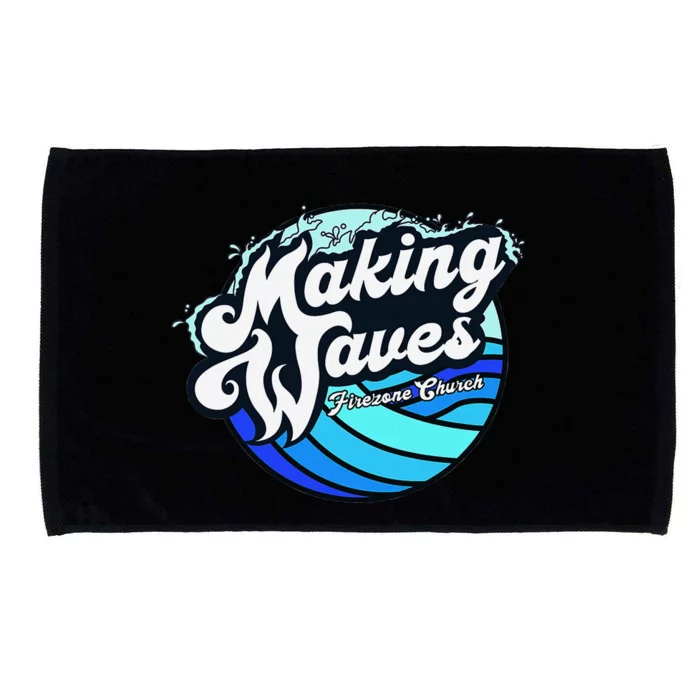 Making Waves Fun And Vibrant Design Microfiber Hand Towel