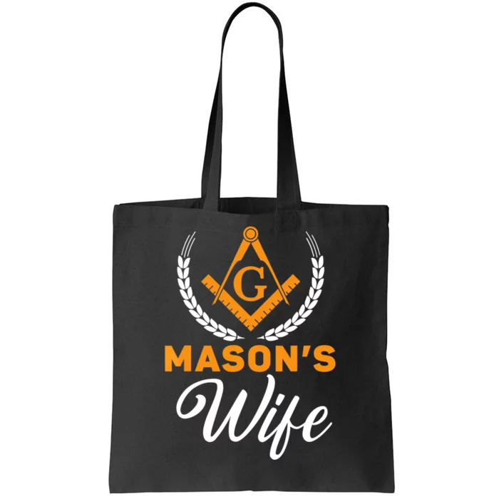 Mason's Wife Freemason Masonic Fraternal Freemasonry Tote Bag