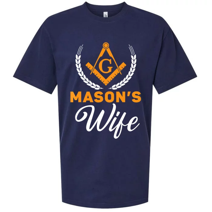 Mason's Wife Freemason Masonic Fraternal Freemasonry Sueded Cloud Jersey T-Shirt