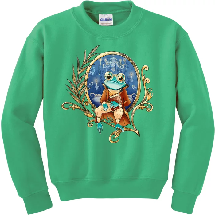 Magic Wizard Frog Fantasy Kids Sweatshirt