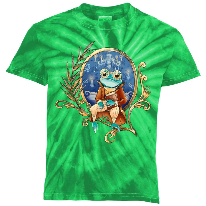 Magic Wizard Frog Fantasy Kids Tie-Dye T-Shirt