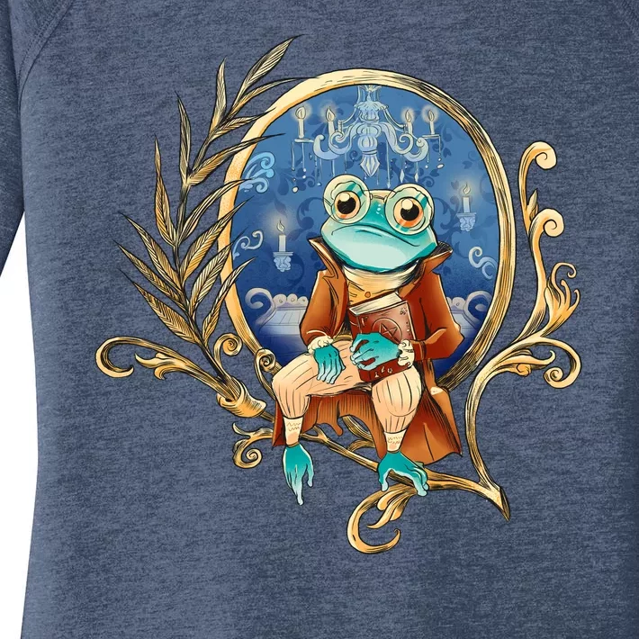 Magic Wizard Frog Fantasy Women's Perfect Tri Tunic Long Sleeve Shirt