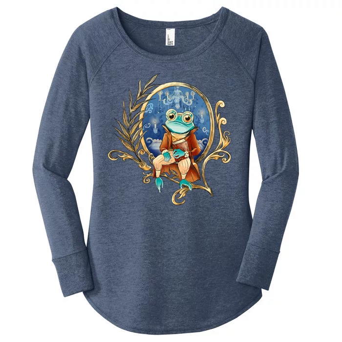 Magic Wizard Frog Fantasy Women's Perfect Tri Tunic Long Sleeve Shirt