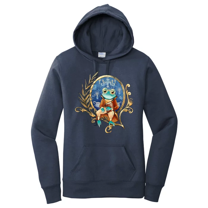 Magic Wizard Frog Fantasy Women's Pullover Hoodie