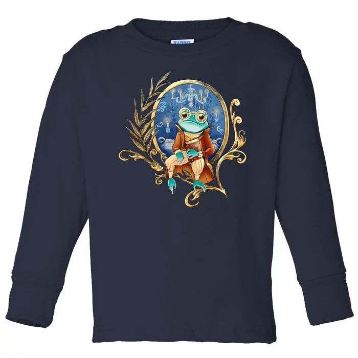 Magic Wizard Frog Fantasy Toddler Long Sleeve Shirt