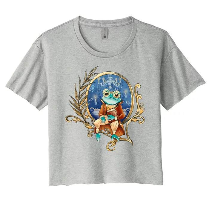 Magic Wizard Frog Fantasy Women's Crop Top Tee