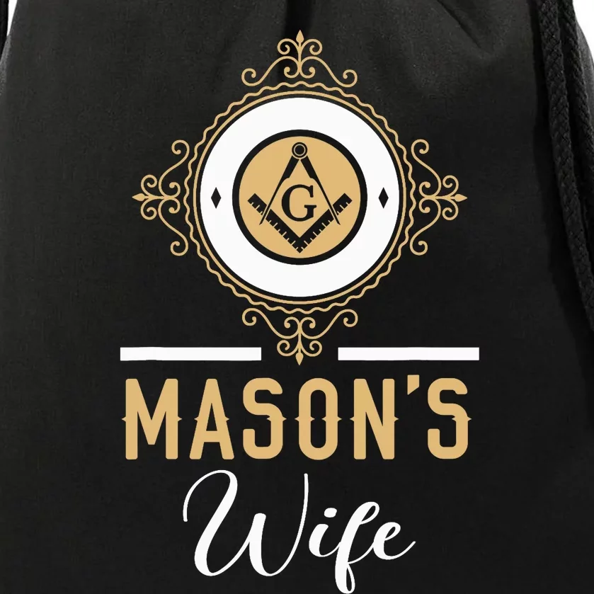 Mason's Wife Freemason Masonic Fraternal Freemasonry Drawstring Bag