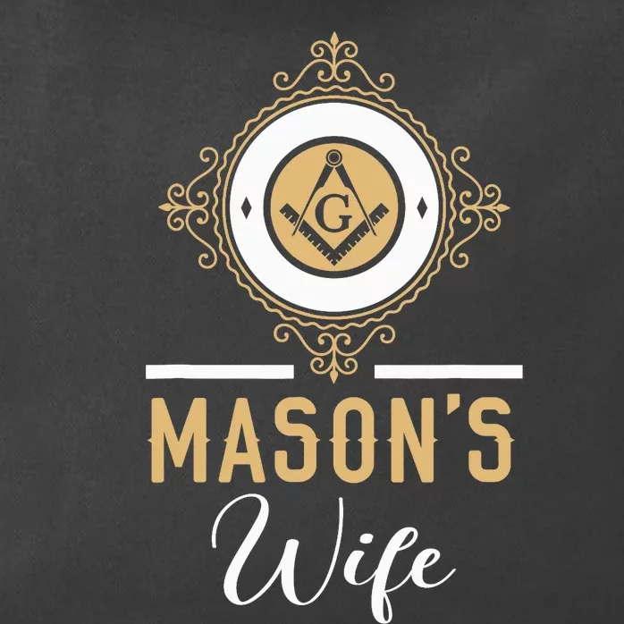 Mason's Wife Freemason Masonic Fraternal Freemasonry Zip Tote Bag