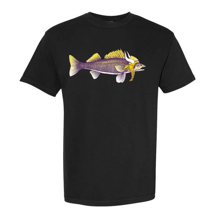 Minnesota Walleye Fishing Garment-Dyed Heavyweight T-Shirt