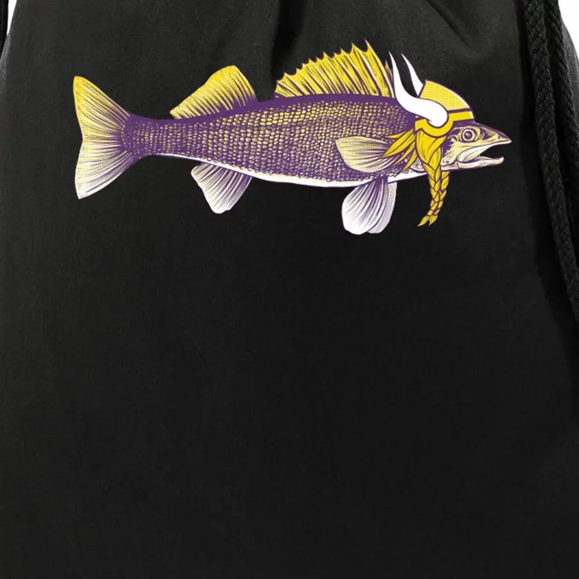 Minnesota Walleye Fishing Drawstring Bag