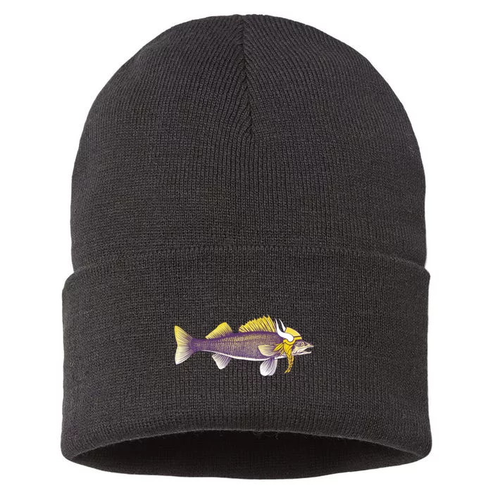 Minnesota Walleye Fishing Sustainable Knit Beanie