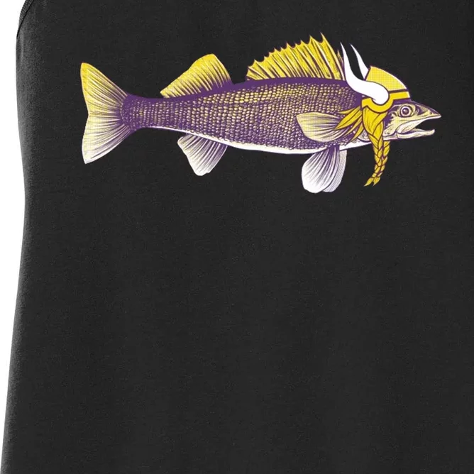 Minnesota Walleye Fishing Women's Racerback Tank